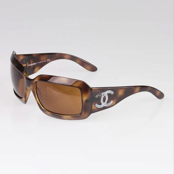 CHANEL Accessories - Chanel 5076-H Vintage Square Sunglasses | Brown Tortoise-Shell